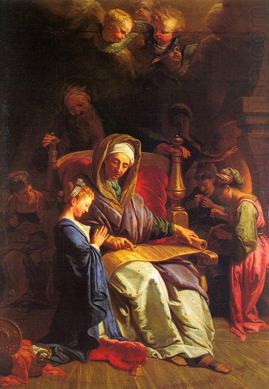 JOUVENET, Jean-Baptiste The Education of the Virgin sf china oil painting image